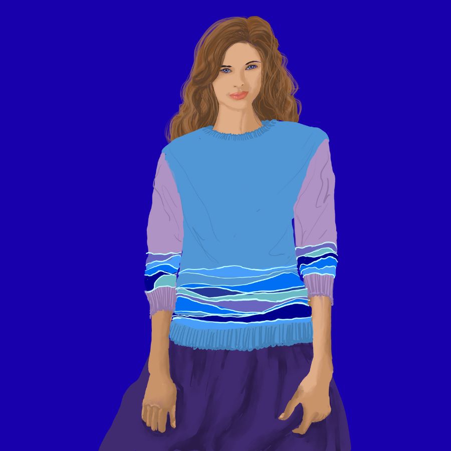 Entwurf Pullover Meeresrauschen.